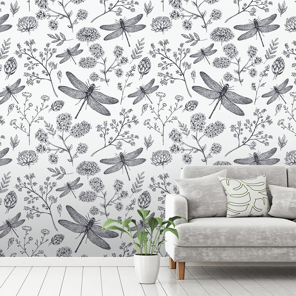 Dragonfly Wallpaper Mural design