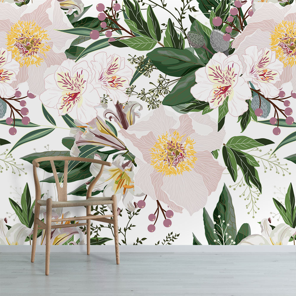 Garden Whimsy Wallpaper Mural
