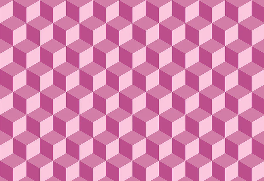 Raspberry cube 3d wallpaper design in a room setting