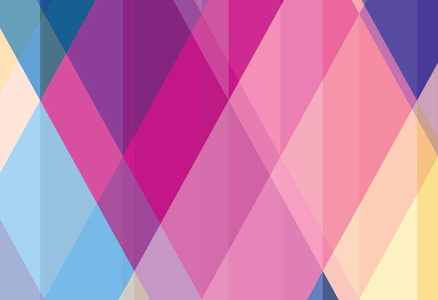 Geometric Carnival Wallpaper Design Wall Mural