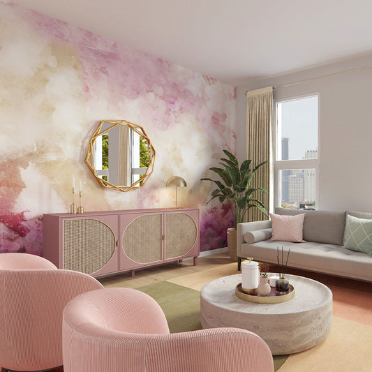 Purple Magic Quartz Wallpaper Mural design
