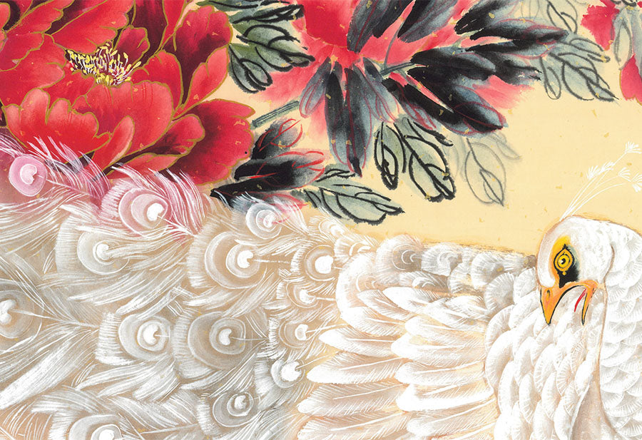 Peacock and The Peony - Nikole Lowe Wallpaper Collection by Wallpapered