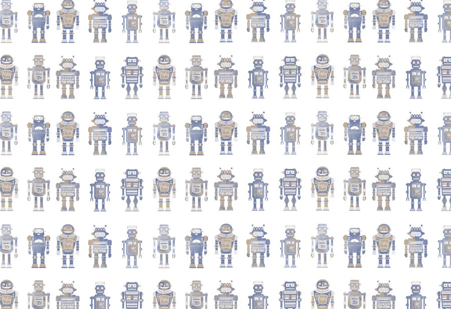 Vintage Robots wallpaper wall mural