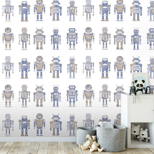 Vintage Robots wallpaper wall mural