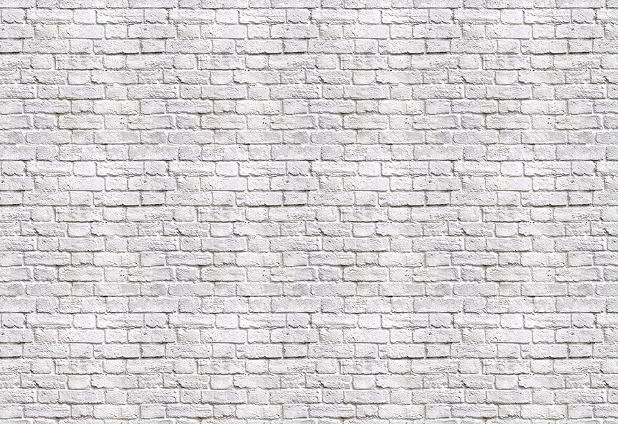 White brick effect wallpaper wall mural design