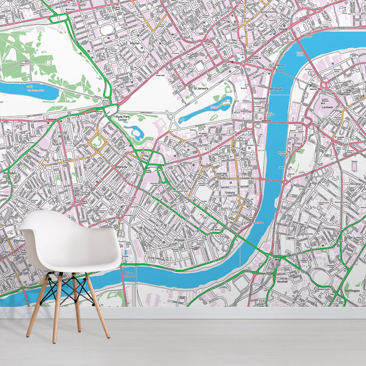 Image of Custom Map Wallpaper