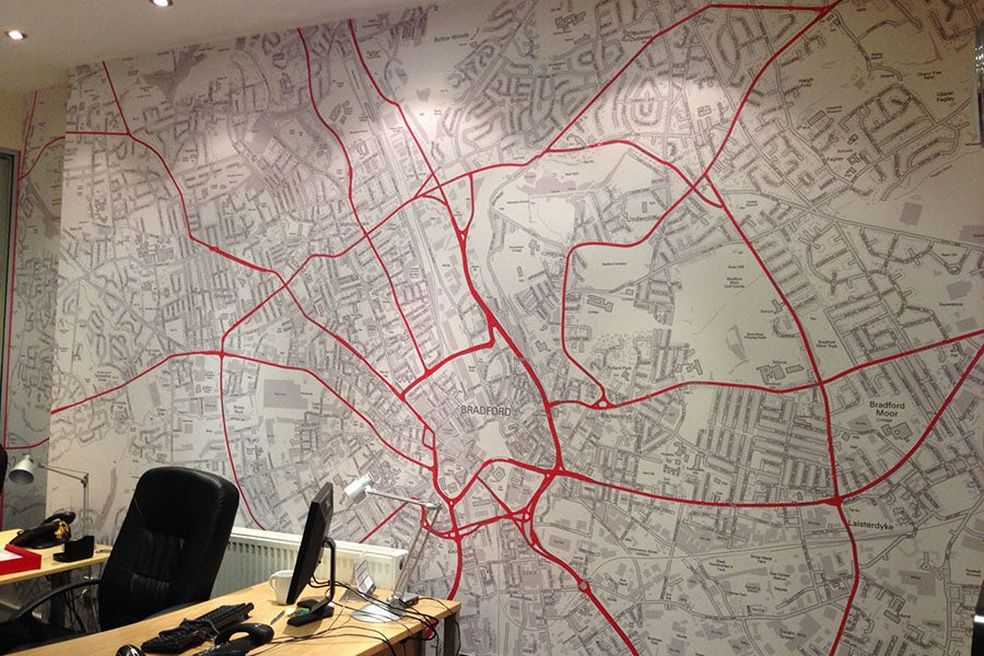 Custom Map Custom Wallpaper Mural