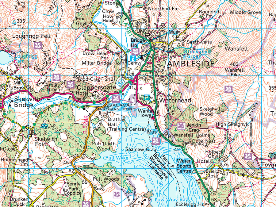 OS Landranger Map style