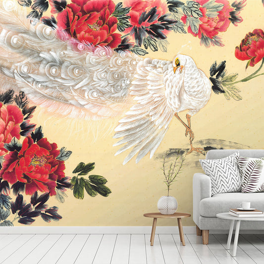 Peacock and The Peony - Nikole Lowe Wallpaper Collection by Wallpapered
