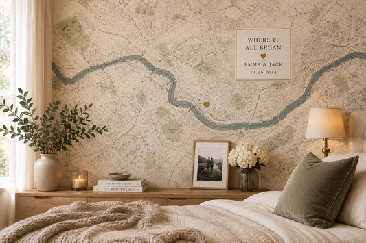 Personalised Map Mural Gifts: Can Custom Map Wallpaper Be a Unique Wedding and Anniversary Present?