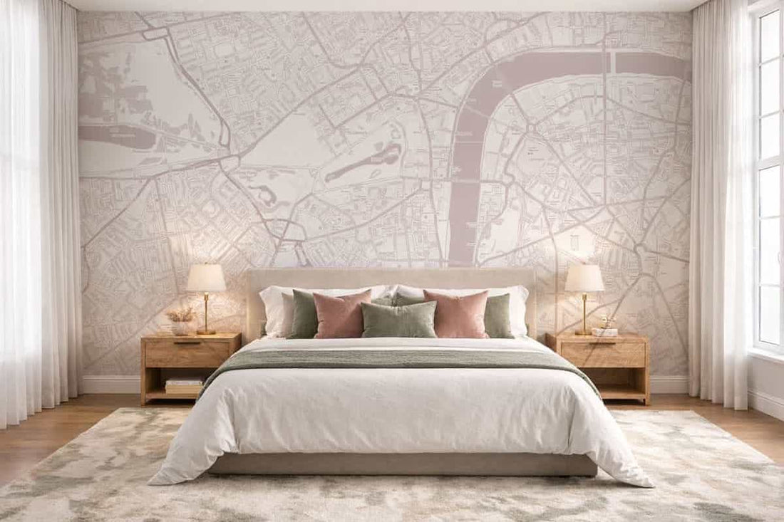 Choose The Perfect Custom Map Murals by Room