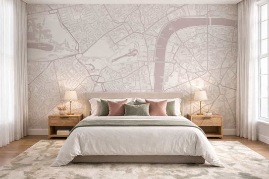 Choose The Perfect Custom Map Murals by Room