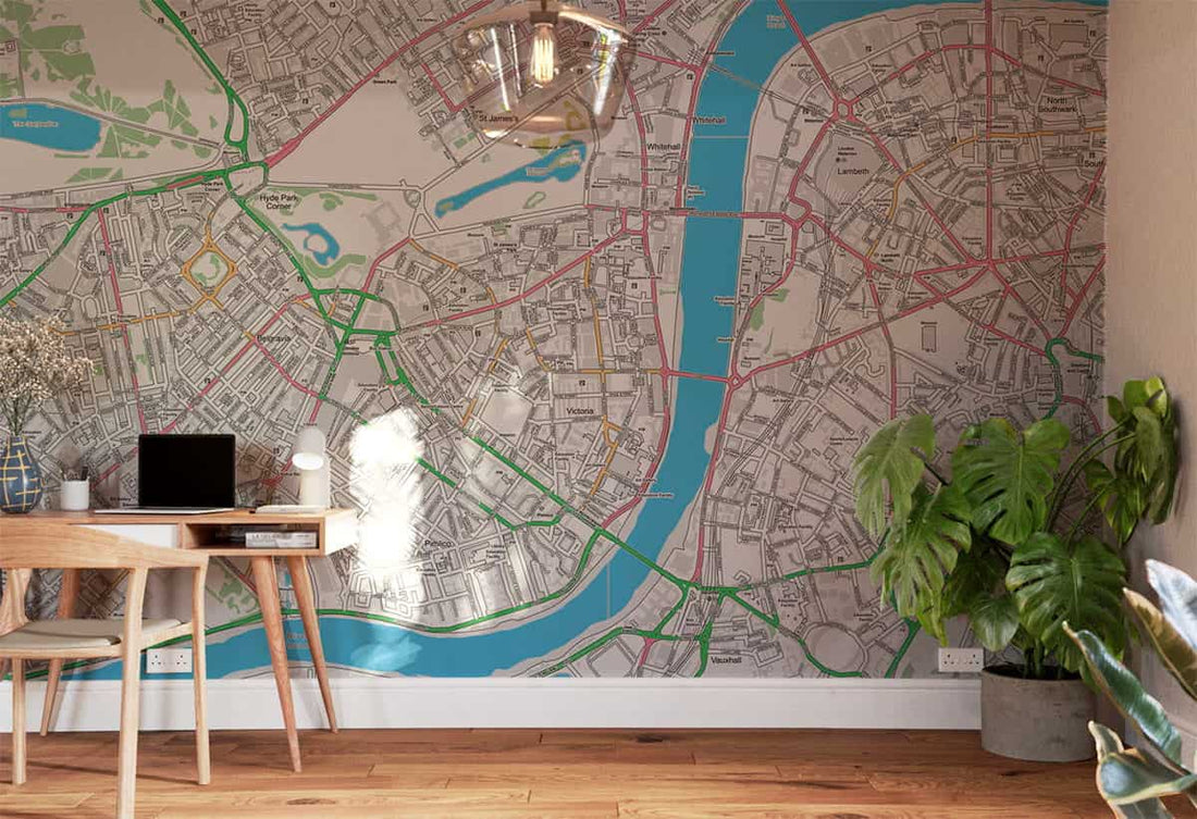 The Real Difference Between Bespoke Map Murals and Generic Map Wallpaper