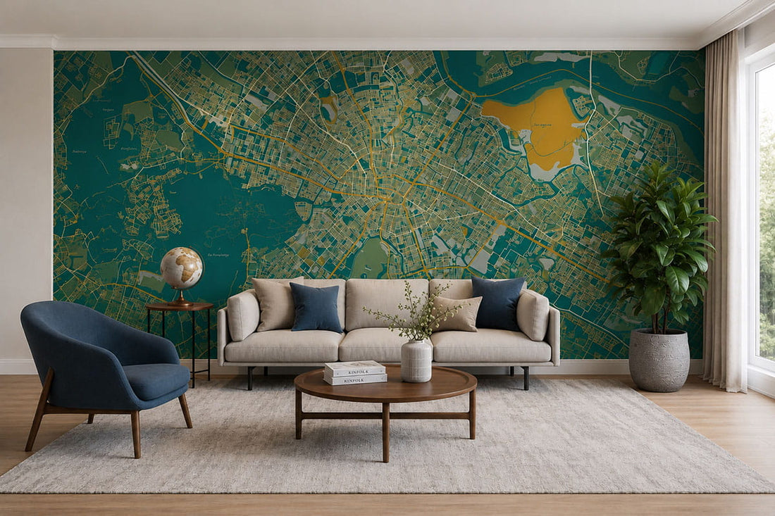 What is Custom Map Wallpaper and How Does It Transform Your Living Space?