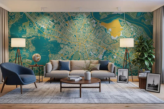 What is Custom Map Wallpaper and How Does It Transform Your Living Space?