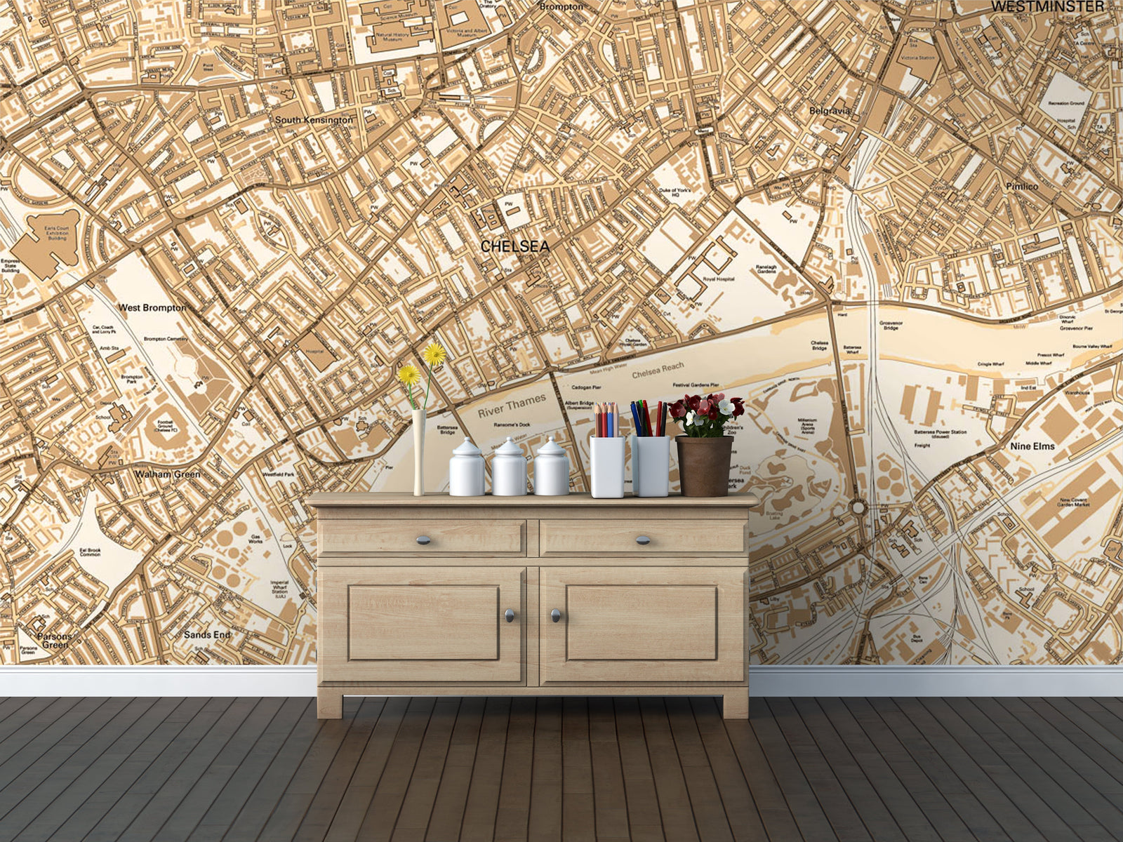 How to Order a Custom Map Wallpaper