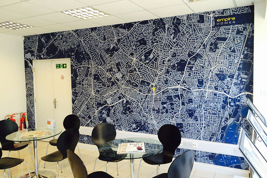 Why Estate Agencies Are Turning To Bespoke Map Wall Murals