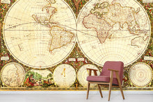 Vintage map wallpaper
