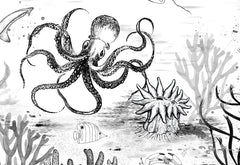 Black and White Under The Sea close up