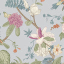 Chinoiserie duck egg blue floral elegant wallpaper design