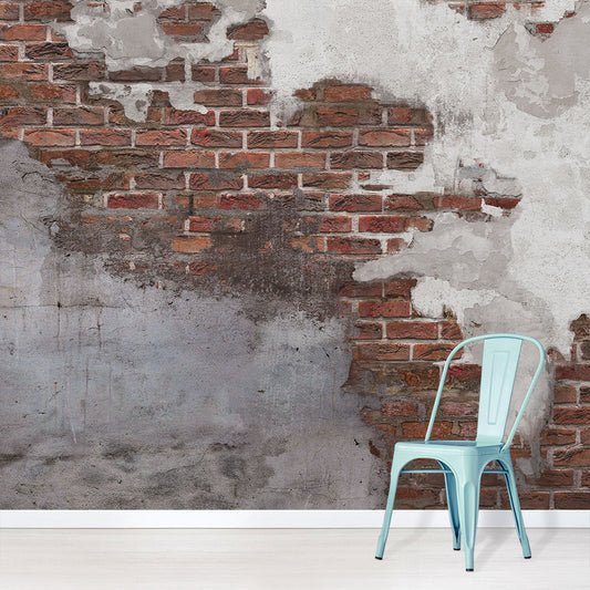 Concrete Brick Wall Mural