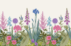 Electric Garden Floral Wallpaper Mural