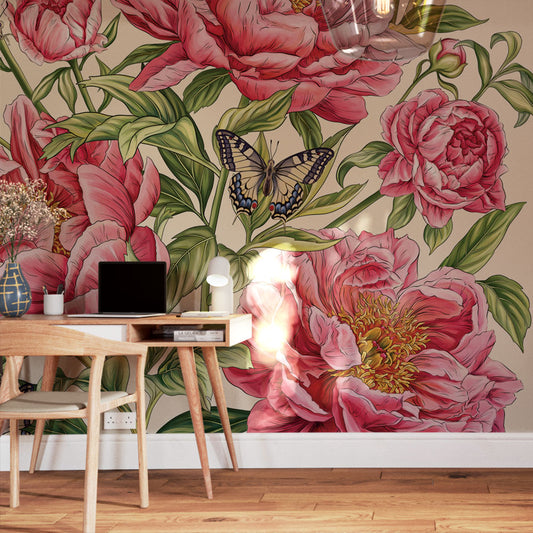 Floral Wallpaper Mural