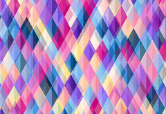 Geometric Carnival Wallpaper Design Wall Mural