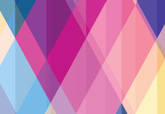 Geometric Carnival Wallpaper Design Wall Mural