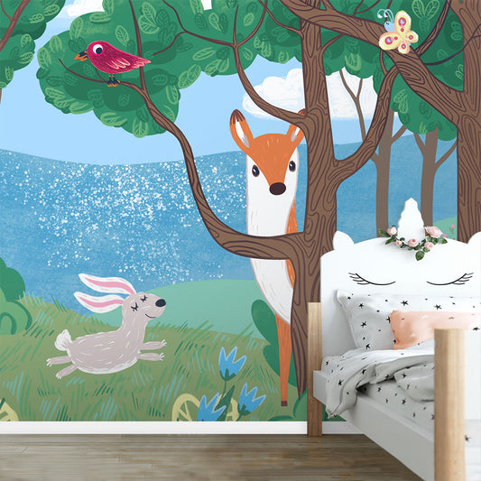 Happy Woodland Wallpaper Mural