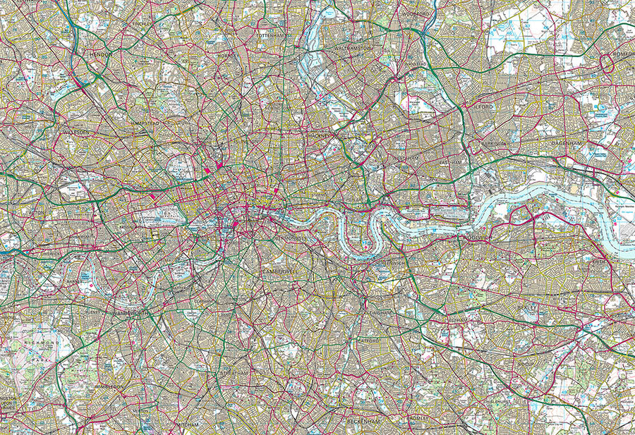 OS Landranger Classic Wallpaper Map Wallpaper Mural