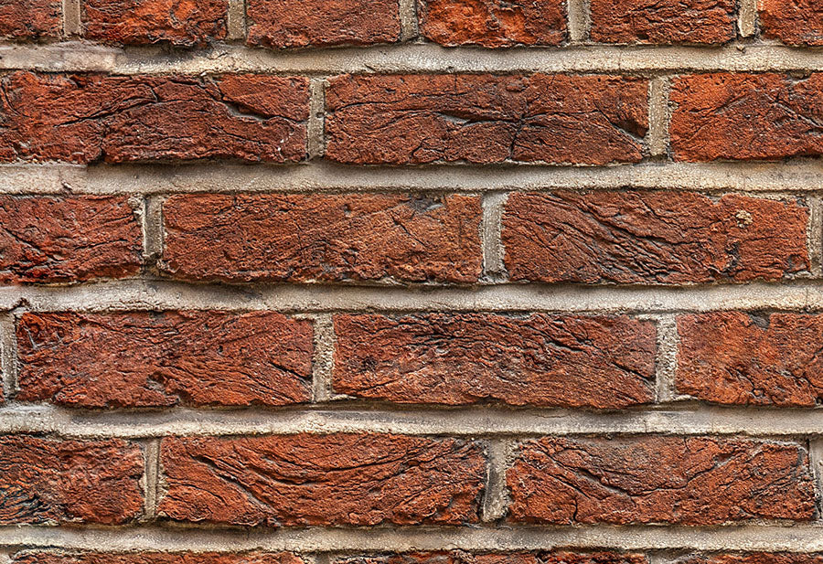 Old Red Brick Wallpaper Close up view