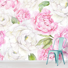 Peony Season Wallpaper Wall Mural Floral Design