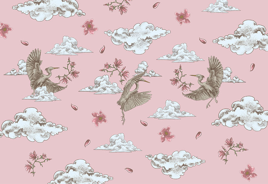 Polly Clouds Wallpaper Mural