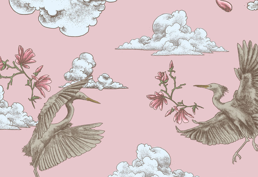 Polly Clouds Wallpaper Mural