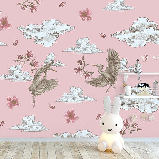 Polly Clouds Wallpaper Mural