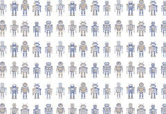 Vintage Robots wallpaper wall mural