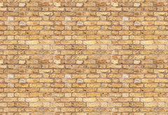 Yellow brick effect wallpaper wall mural design