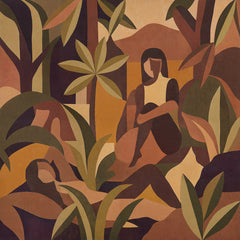 Amber Bloom wallpaper mural by Grigory Gladarev
