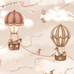 Close-up of the Aviation Adventure – Mono wallpaper mural by Oliver Robins
