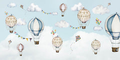 Balloon Bonanza wallpaper mural by Oliver Robins