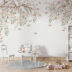 Blooming Blossom wallpaper mural in a children’s playroom
