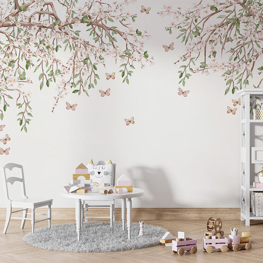 Blooming Blossom wallpaper mural in a children’s playroom