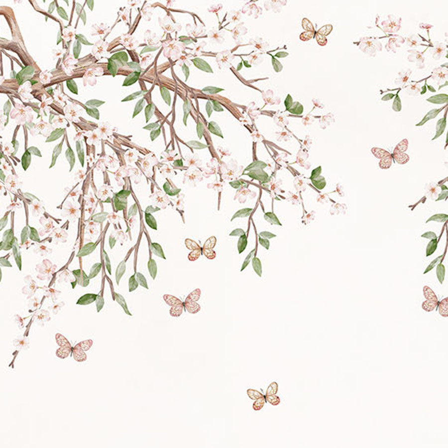 Close-up of the Blooming Blossom wallpaper mural