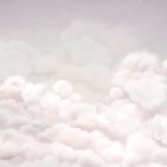 Close-up of the Calming Clouds – Pink wallpaper mural by Oliver Robins
