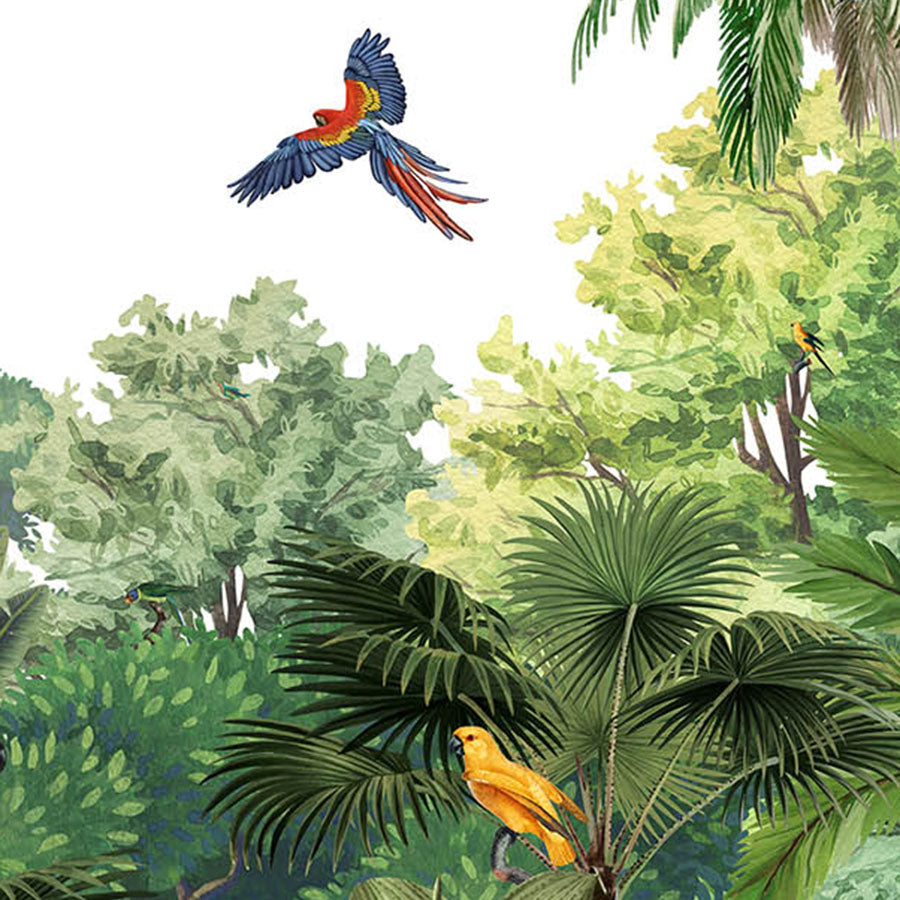Close-up of the Canopy Jungle – Bright wallpaper mural