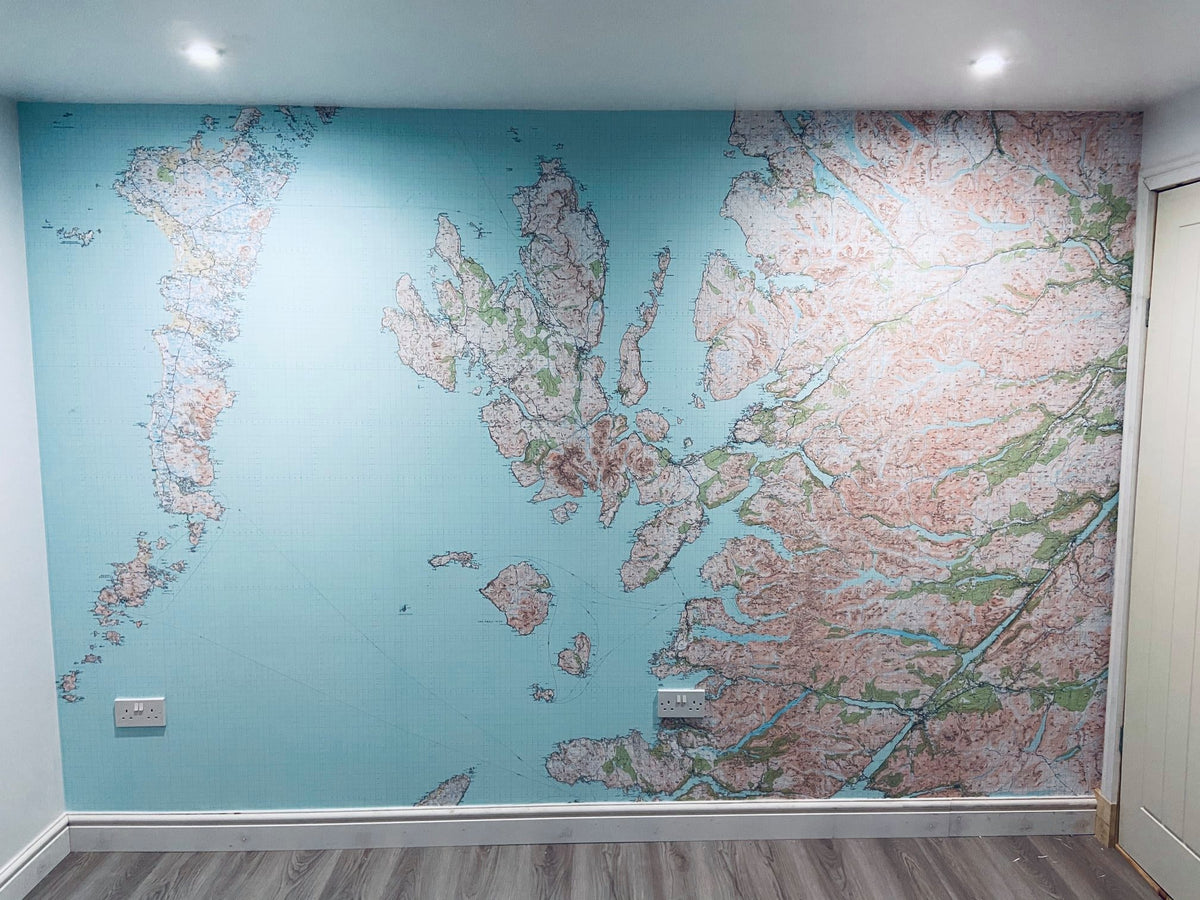 Custom Wal Map Custom Map Wallpaper | Custom Wall Maps | Map Murals – Wallpapered Ltd ...