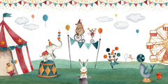 Crazy Circus wallpaper mural by Oliver Robins
