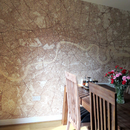 Custom Map Wallpaper | For Homes