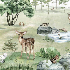 Close-up of the Deer Forest – Summer wallpaper mural